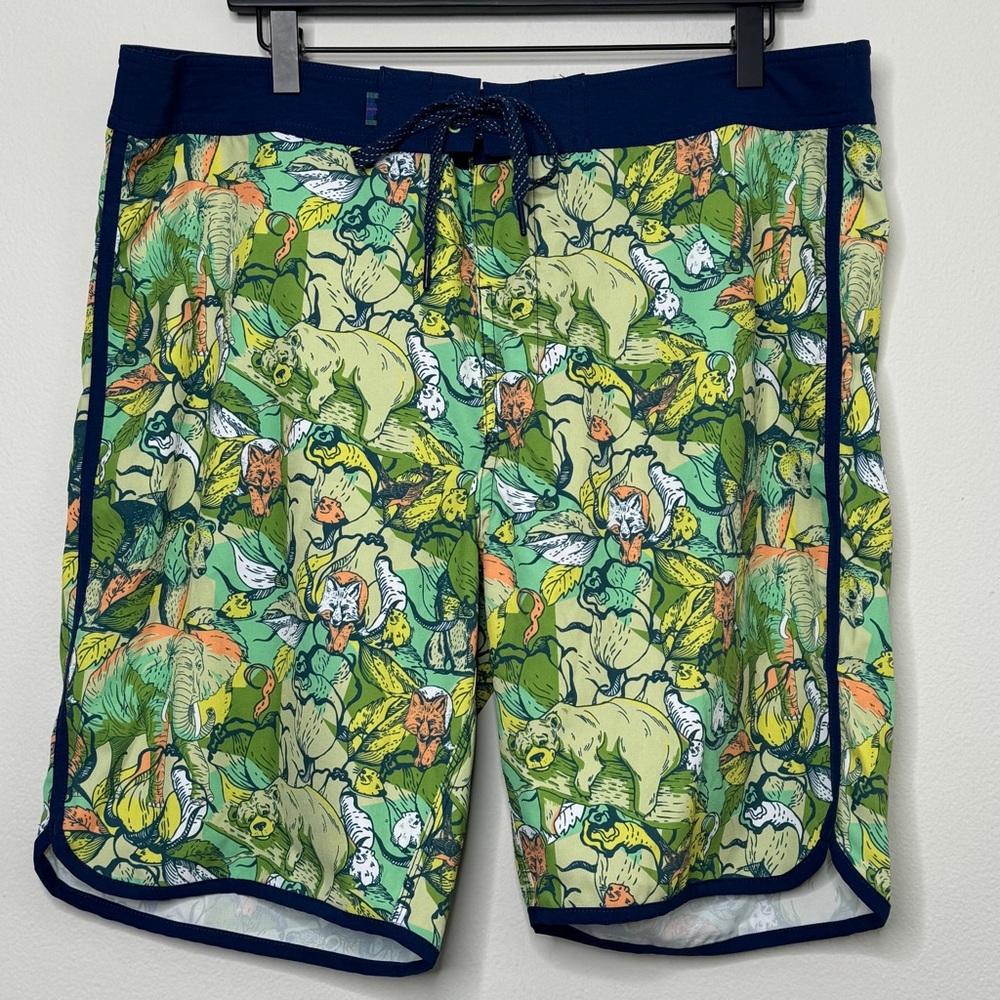 William Murray Golf Jungle Print Swim Shorts Size 36